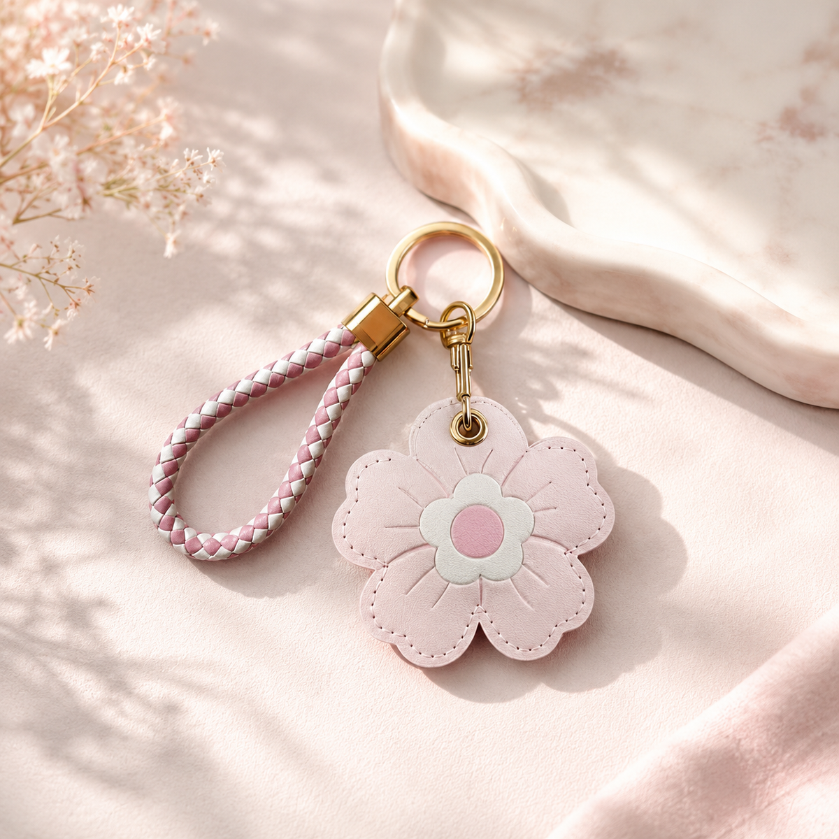 Flower Air Tag Keyring