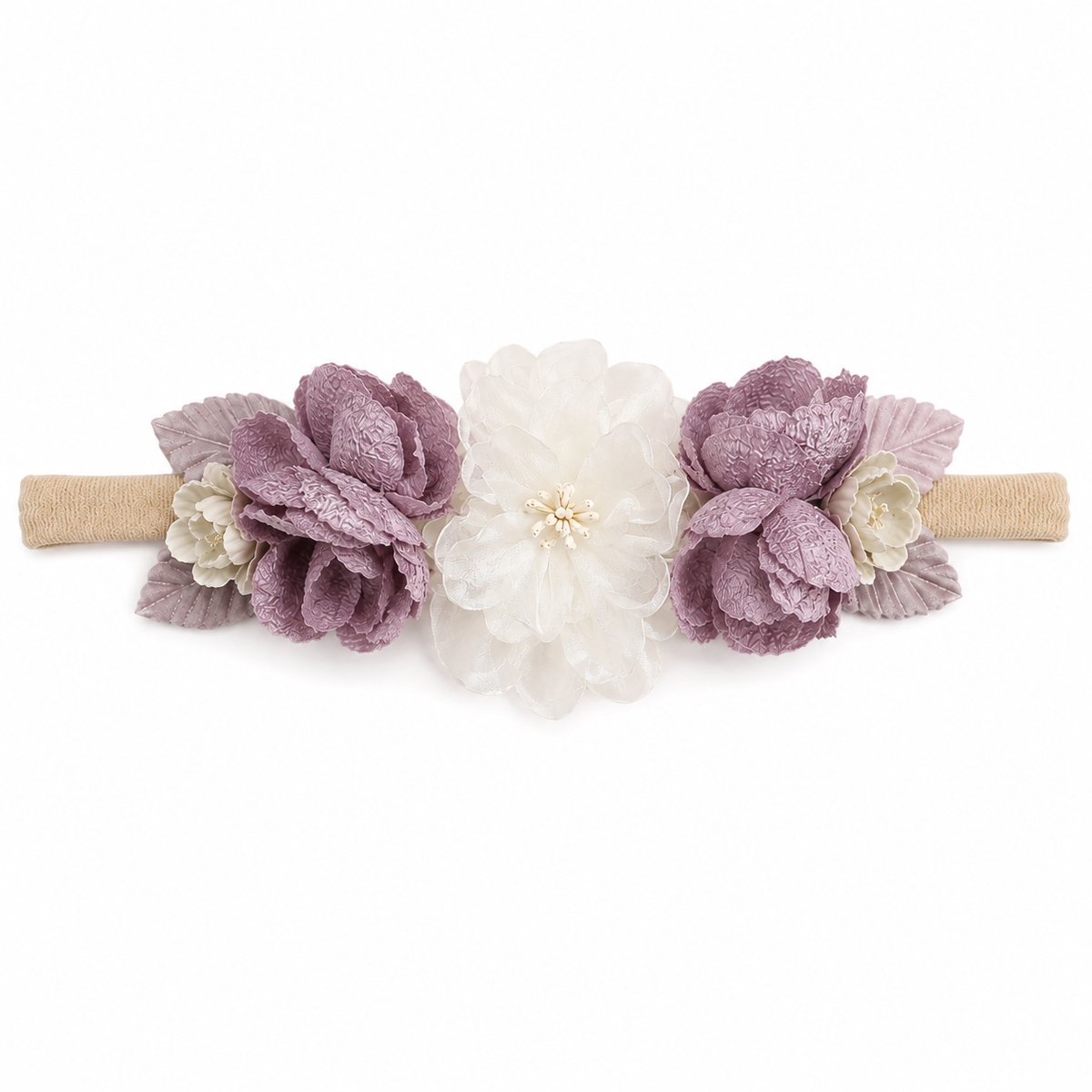 Mauve Toddler Floral Headband