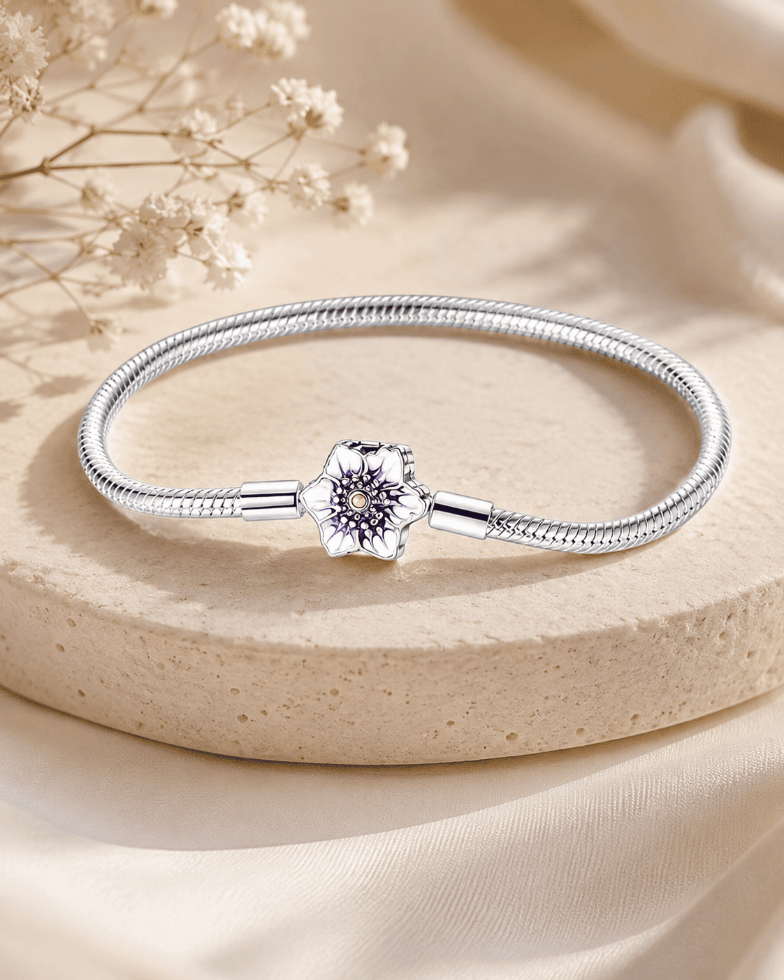 Flower Charm Bracelet